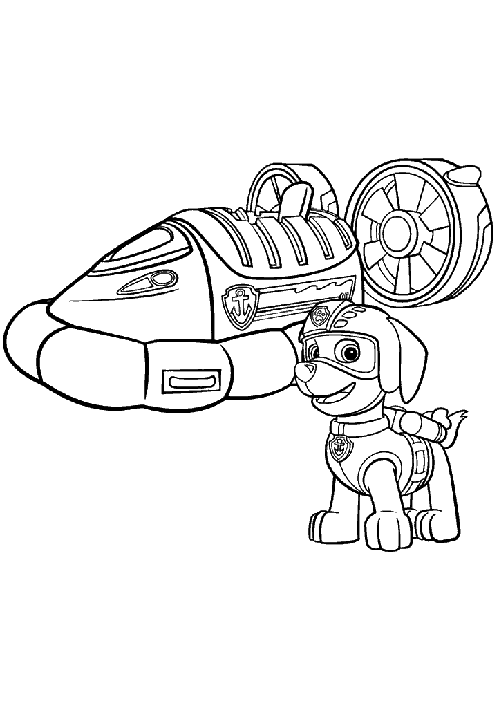patrulha canina para colorir