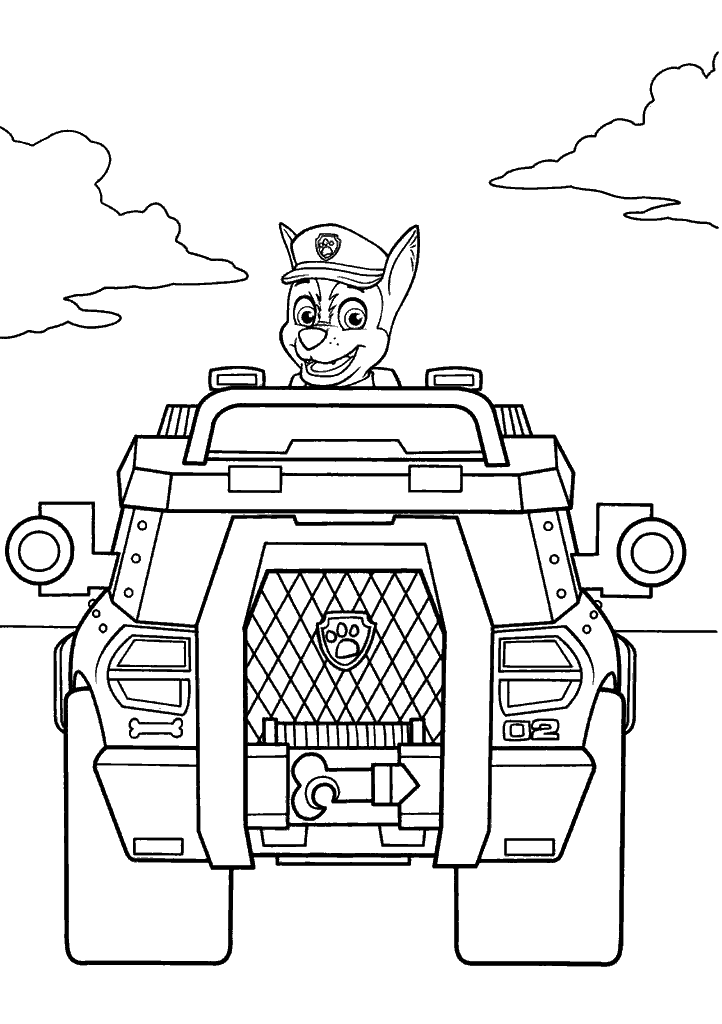 patrulha canina para colorir