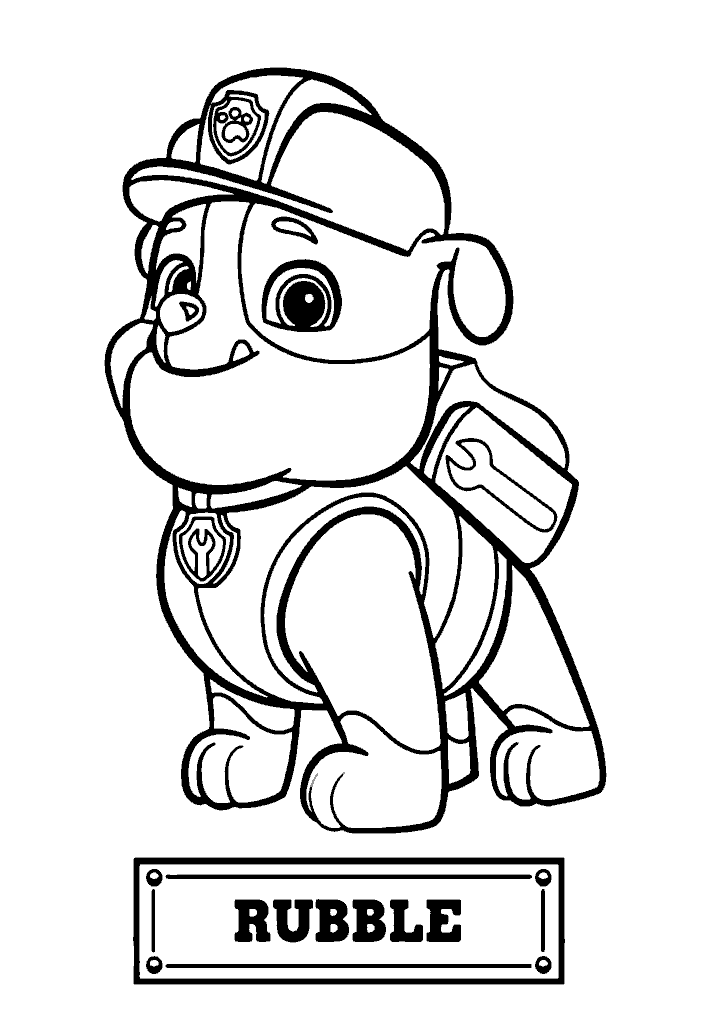 patrulha canina para colorir