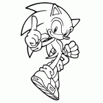 sonic para colorir