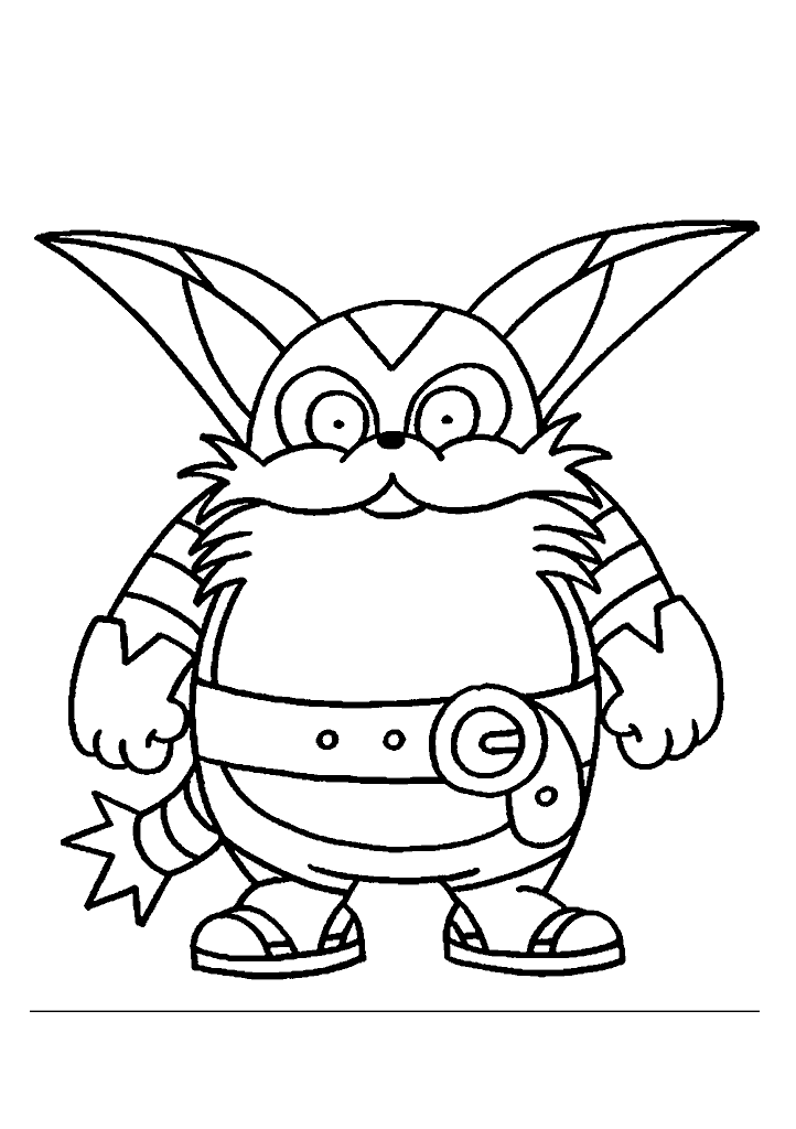 sonic para colorir