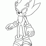 sonic para colorir