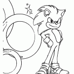 sonic para colorir
