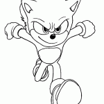sonic para colorir