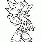 sonic para colorir