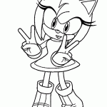 sonic para colorir