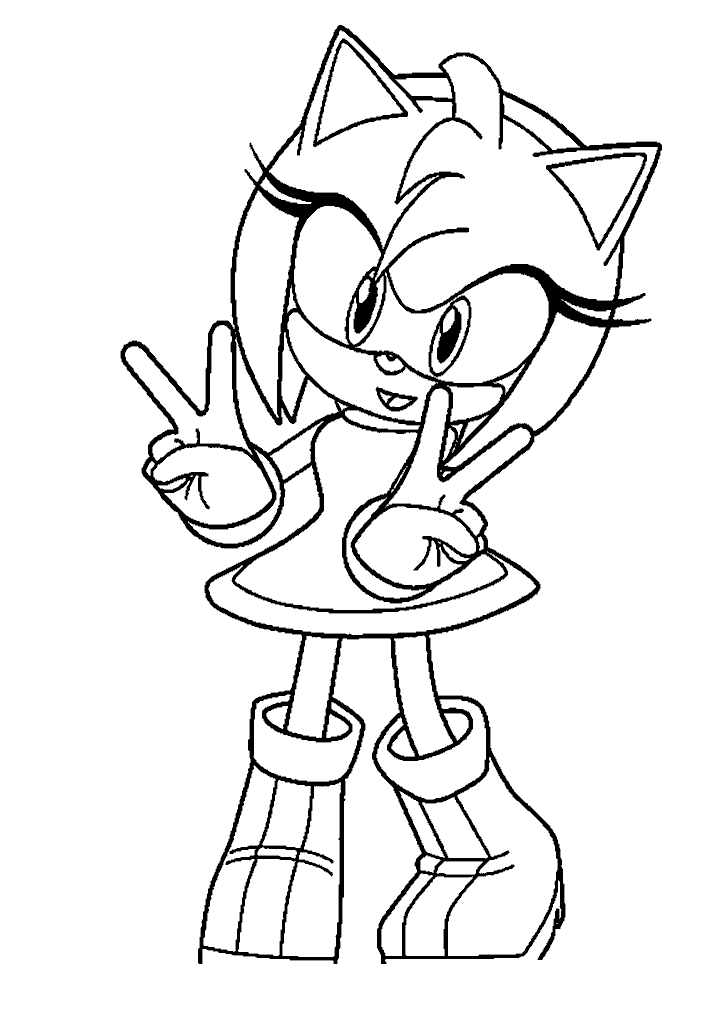 sonic para colorir