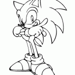 sonic para colorir
