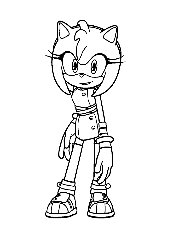 sonic para colorir