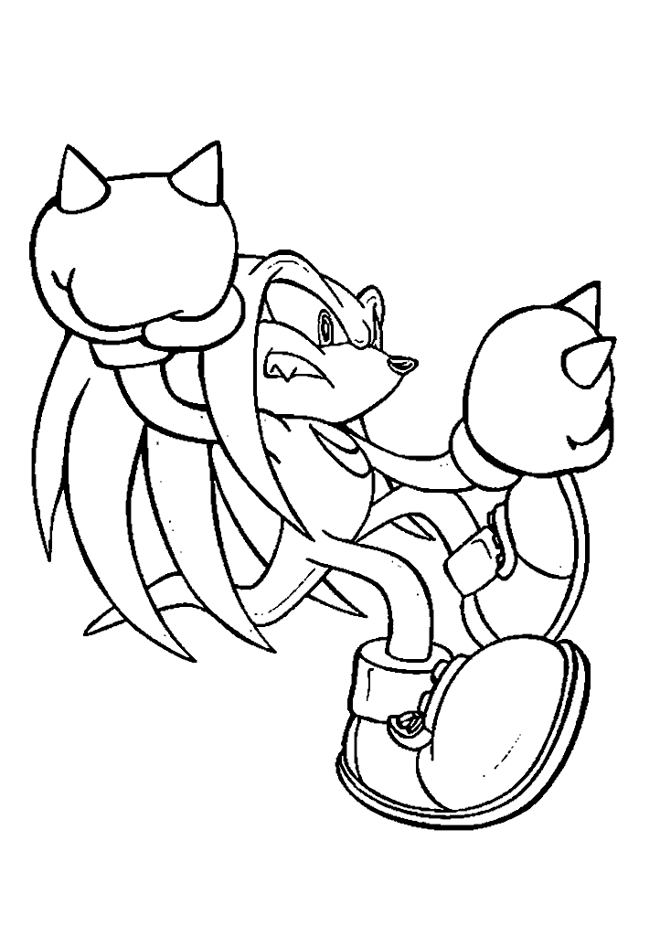 sonic para colorir