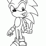 sonic para colorir