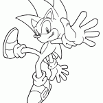sonic para colorir