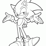 sonic para colorir