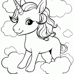 unicornio para colorir