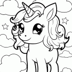 unicornio para colorir
