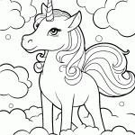 unicornio para colorir