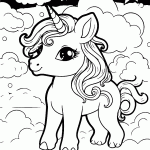 unicornio para colorir