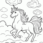 unicornio para colorir