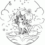 unicornio para colorir