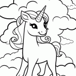 unicornio para colorir