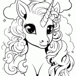 unicornio para colorir