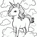 unicornio para colorir