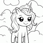 unicornio para colorir