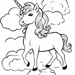 unicornio para colorir