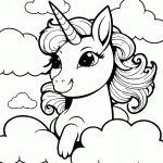 unicornio para colorir