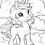 unicornio para colorir