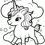 unicornio para colorir