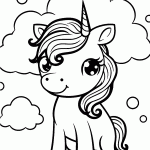unicornio para colorir