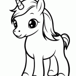 unicornio para colorir