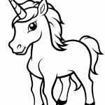unicornio para colorir