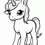 unicornio para colorir