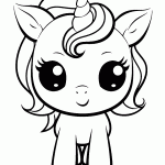 unicornio para colorir