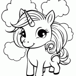 unicornio para colorir