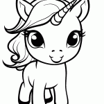 unicornio para colorir