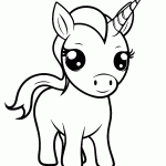 unicornio para colorir
