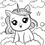 unicornio para colorir