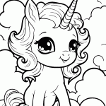 unicornio para colorir