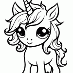 unicornio para colorir