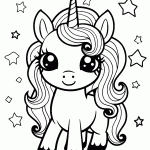 unicornio para colorir