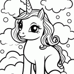 unicornio para colorir