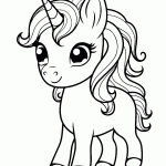 unicornio para colorir