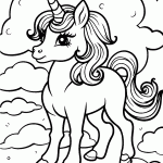 unicornio para colorir