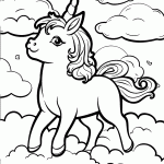 unicornio para colorir