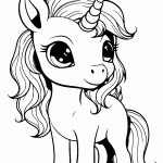 unicornio para colorir