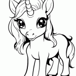 unicornio para colorir
