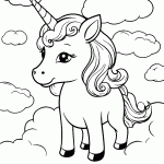 unicornio para colorir